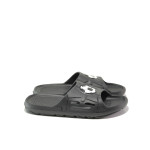 Черни джапанки, pvc материя - ежедневни обувки за пролетта и лятото N 100013961
