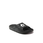 Черни джапанки, pvc материя - ежедневни обувки за пролетта и лятото N 100013961