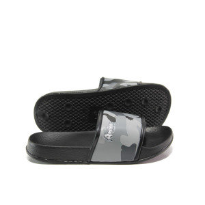 Сиви джапанки, pvc материя - ежедневни обувки за пролетта и лятото N 100014053