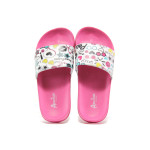 Розови джапанки, pvc материя - ежедневни обувки за пролетта и лятото N 100014056