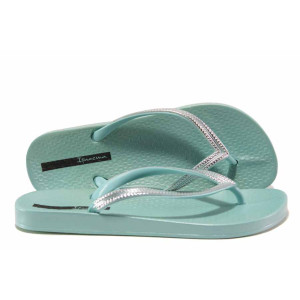 Анатомични зелени дамски чехли, pvc материя - ежедневни обувки за пролетта и лятото N 100014114