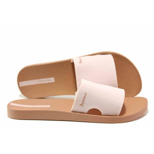 Розови дамски чехли, pvc материя - ежедневни обувки за пролетта и лятото N 100014104