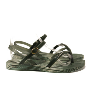 Анатомични зелени дамски сандали, pvc материя - ежедневни обувки за пролетта и лятото N 100014126