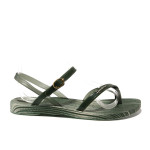 Анатомични зелени дамски сандали, pvc материя - ежедневни обувки за пролетта и лятото N 100014126