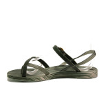 Анатомични зелени дамски сандали, pvc материя - ежедневни обувки за пролетта и лятото N 100014126