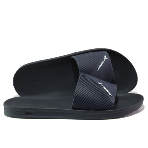 Анатомични тъмносини мъжки чехли, pvc материя - ежедневни обувки за пролетта и лятото N 100014145