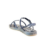 Анатомични сини дамски сандали, pvc материя - ежедневни обувки за пролетта и лятото N 100014124