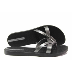 Сребристи дамски чехли, pvc материя - ежедневни обувки за пролетта и лятото N 100014108