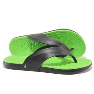 Анатомични черни мъжки чехли, pvc материя - ежедневни обувки за пролетта и лятото N 100014136