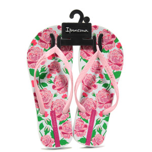 Розови дамски чехли, pvc материя - ежедневни обувки за пролетта и лятото N 100014116