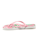 Розови дамски чехли, pvc материя - ежедневни обувки за пролетта и лятото N 100014116
