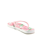 Розови дамски чехли, pvc материя - ежедневни обувки за пролетта и лятото N 100014116