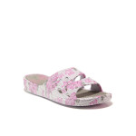 Розови джапанки, pvc материя - ежедневни обувки за пролетта и лятото N 100014161