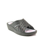 Черни джапанки, pvc материя - ежедневни обувки за пролетта и лятото N 100014156