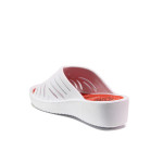 Бели джапанки, pvc материя - ежедневни обувки за пролетта и лятото N 100014155