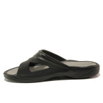 Черни джапанки, pvc материя - ежедневни обувки за пролетта и лятото N 100014153