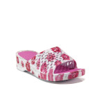 Розови джапанки, pvc материя - ежедневни обувки за пролетта и лятото N 100014157