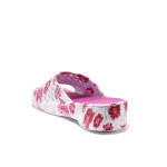Розови джапанки, pvc материя - ежедневни обувки за пролетта и лятото N 100014157