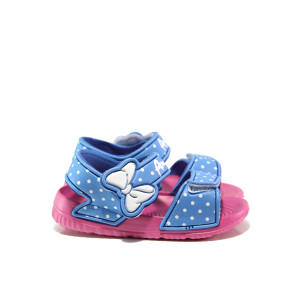 Сини детски сандали, pvc материя - ежедневни обувки за пролетта и лятото N 100014174