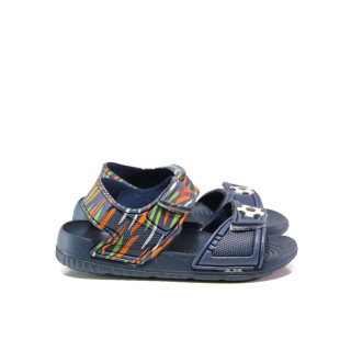 Сини детски сандали, pvc материя - ежедневни обувки за пролетта и лятото N 100014175