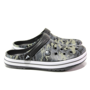 Сиви мъжки чехли, pvc материя - ежедневни обувки за пролетта и лятото N 100014224