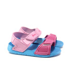 Розови детски сандали, pvc материя - ежедневни обувки за лятото N 100014212