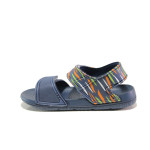 Тъмносини детски сандали, pvc материя - ежедневни обувки за лятото N 100014214