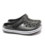 Черни мъжки чехли, pvc материя - ежедневни обувки за пролетта и лятото N 100014222