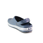 Тъмносини мъжки чехли, pvc материя - ежедневни обувки за пролетта и лятото N 100014223