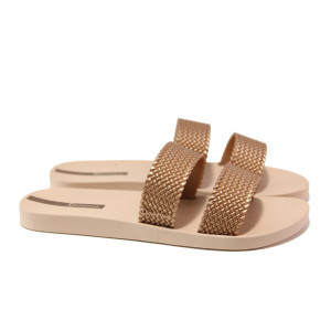 Розови дамски чехли, pvc материя - ежедневни обувки за лятото N 100014228