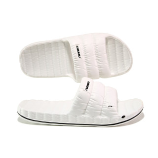 Бели джапанки, pvc материя - ежедневни обувки за пролетта и лятото N 100014266