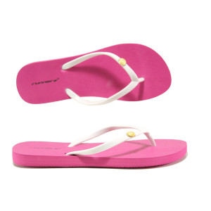 Бели джапанки, pvc материя - ежедневни обувки за пролетта и лятото N 100014256