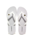Бели джапанки, pvc материя - ежедневни обувки за пролетта и лятото N 100014257