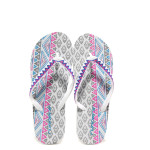 Бели джапанки, pvc материя - ежедневни обувки за пролетта и лятото N 100014261