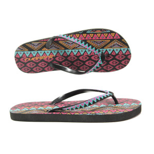 Черни джапанки, pvc материя - ежедневни обувки за пролетта и лятото N 100014262