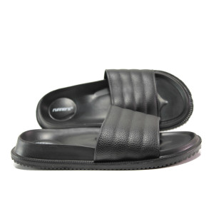 Черни анатомични джапанки, pvc материя - ежедневни обувки за лятото N 100014237