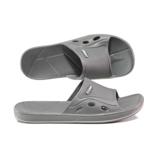 Сиви джапанки, pvc материя - ежедневни обувки за лятото N 100014240