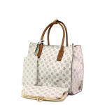 Бежова дамска чанта, здрава еко-кожа - удобство и стил за вашето ежедневие N 100013634