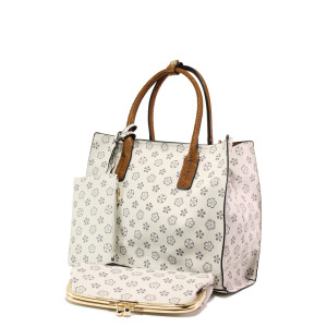 Бежова дамска чанта, здрава еко-кожа - удобство и стил за вашето ежедневие N 100013634