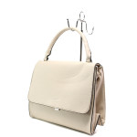 Бежова дамска чанта, здрава еко-кожа - удобство и стил за вашето ежедневие N 100013635