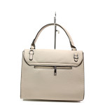 Бежова дамска чанта, здрава еко-кожа - удобство и стил за вашето ежедневие N 100013635
