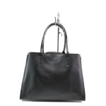 Черна стилна дамска чанта, здрава еко-кожа - елегантен стил за вашето ежедневие N 100013624