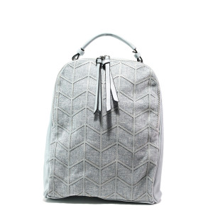 Синя раница, еко-кожа и текстилна материя - спортен стил за вашето ежедневие N 100013618