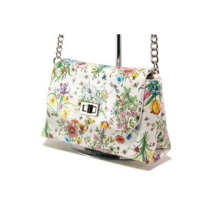 Бяла дамска чанта, здрава еко-кожа - удобство и стил за вашето ежедневие N 100013607