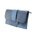 Синя стилна дамска чанта, здрава еко-кожа - елегантен стил за вашето ежедневие N 100013613