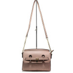 Розова дамска чанта, здрава еко-кожа - удобство и стил за вашето ежедневие N 100013606