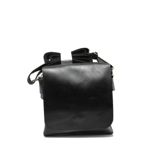 Черна мъжка чанта, естествена кожа - удобство и стил за вашето ежедневие N 100013977