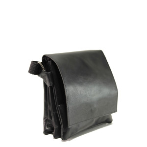 Черна мъжка чанта, естествена кожа - удобство и стил за вашето ежедневие N 100013979