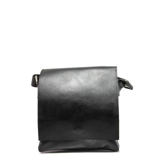 Черна мъжка чанта, естествена кожа - удобство и стил за вашето ежедневие N 100013978