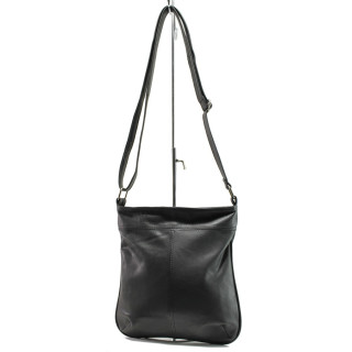 Черна дамска чанта, естествена кожа - удобство и стил за вашето ежедневие N 100014042